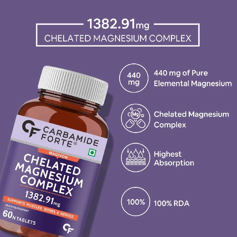 Carbamide Forte Chelated Magnesium Glycinate Citrate Supplement - Image 3