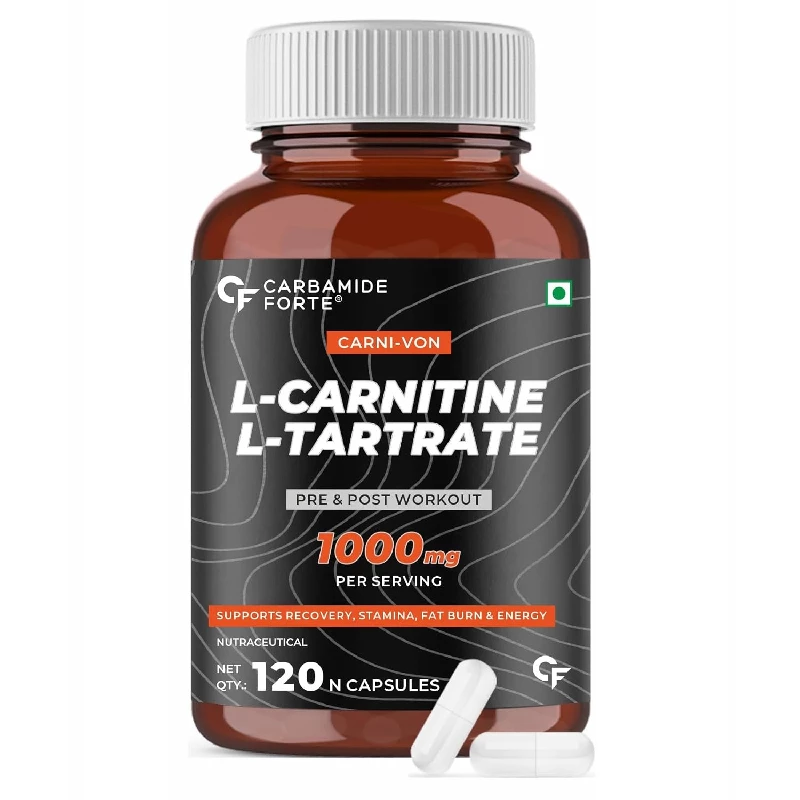 Carbamide Forte L-Carnitine L-Tartrate 1000mg Pre Workout Supplement( Pack of 1) & Night & Day Fat Burner for Men & Women( Pack of 2) - Image 2
