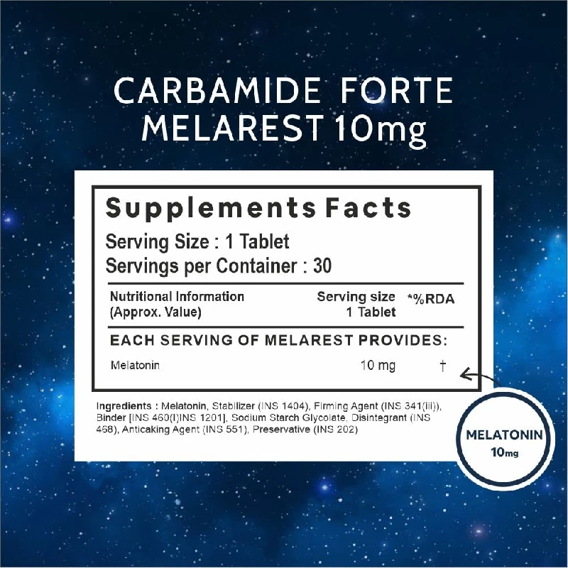 Carbamide Forte Melatonin 10mg Sleeping Aid Pills Sleep Supplement - Image 2
