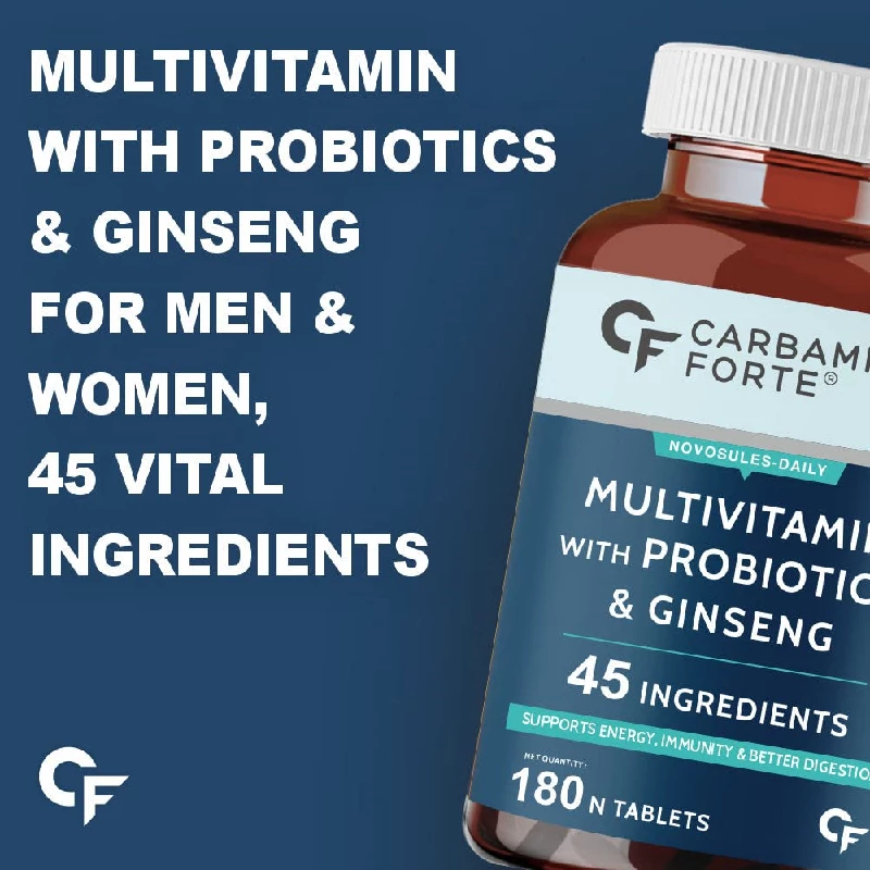 Carbamide Forte Multivitamin Tablets for Men and Women with Probiotics Supplement Tablets & Carbamide Forte Hydrolyzed Collagen Peptides- 180 Tablets - Image 4