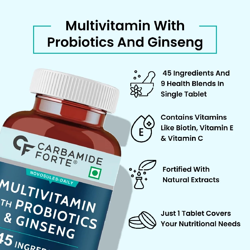 Carbamide Forte Multivitamin with Probiotics Supplement - Image 3