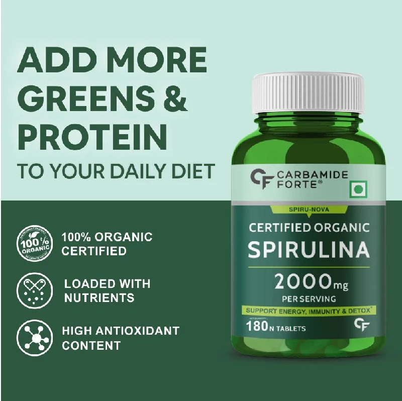 Carbamide Forte Organic Spirulina Tablets - Image 5