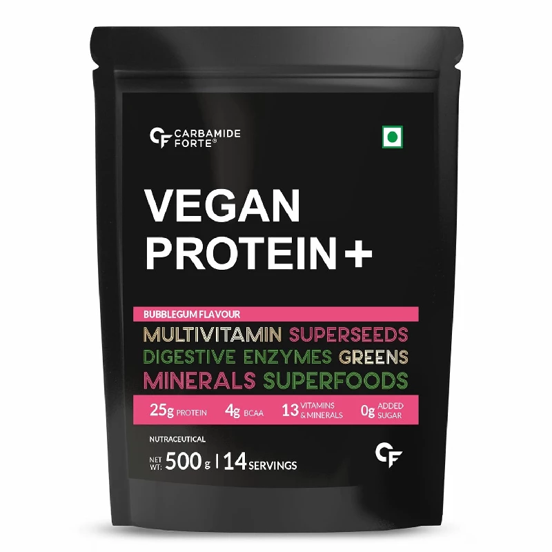 Carbamide Forte Vegan Protein Powder Bubble Gum Flavour - Image 8