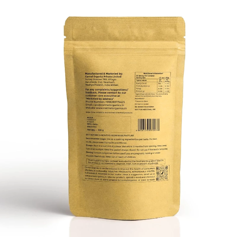 Carmel Organics Cinnamon Bark Powder - Image 2