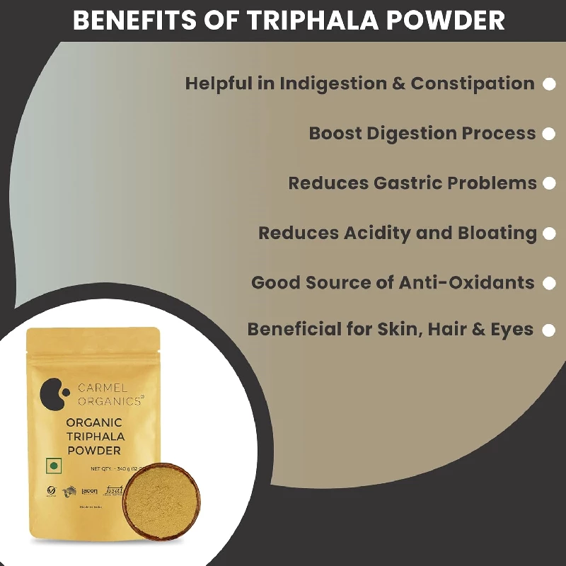 Carmel Organics Triphala Fruits Powder - Image 3