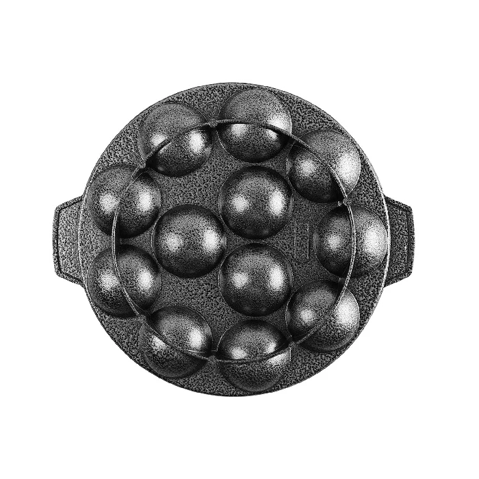 Cello Non-Stick 12 Cavity Appam Patra Kan with Stainless Steel Lid - Image 2