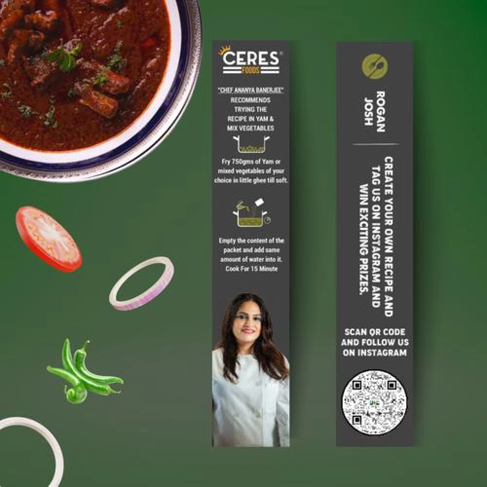 Ceres Foods Kashmiri Rogan Josh Instant Liquid Masala - Ready To Cook Indian Curry Cooking Paste - Image 5