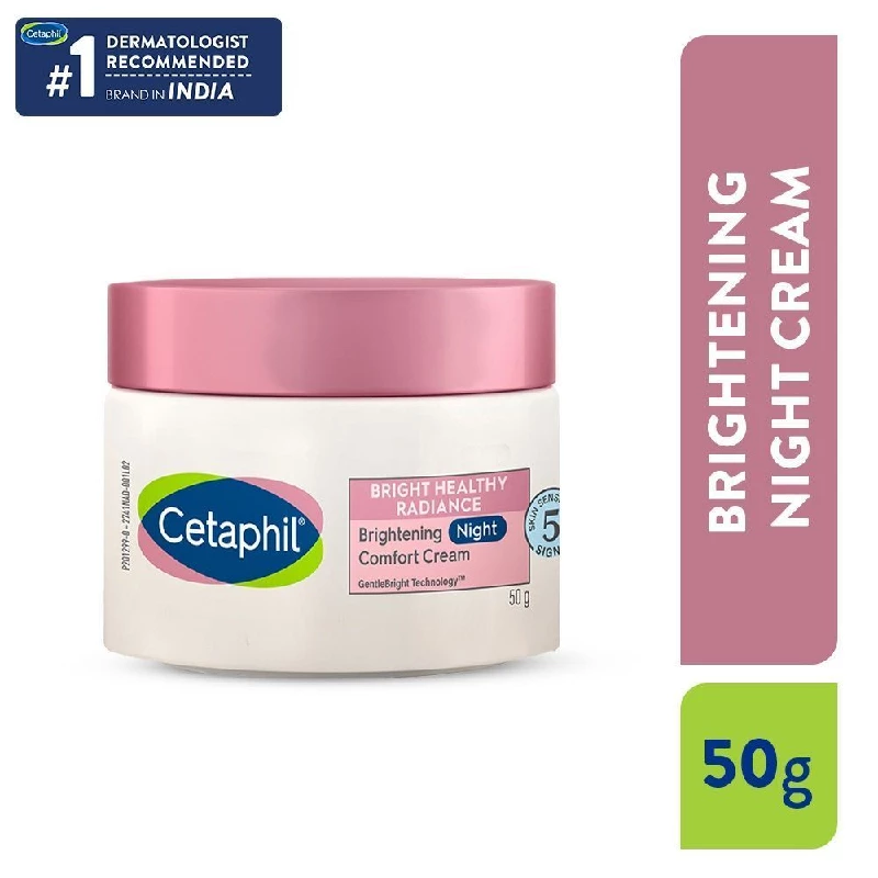 Cetaphil Brightening Night Cream with Niacinamide reduces Dark spots Cetaphil Brightening Night Cream with Niacinamide reduces Dark spots-Pack Size-50 g