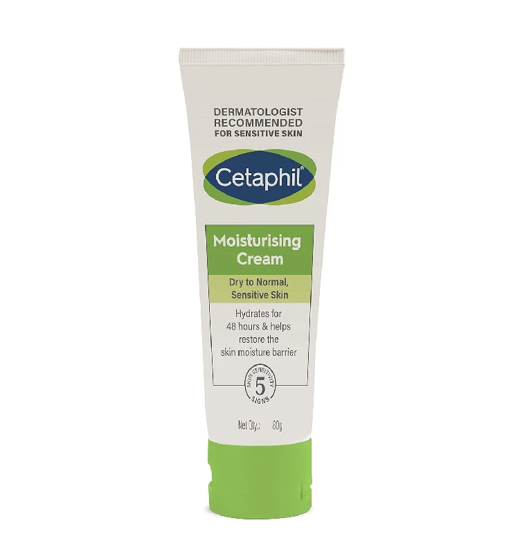 Cetaphil Moisturising Cream For Dry to Normal Sensitive Skin Cetaphil Moisturising Cream For Dry to Normal Sensitive Skin-Pack Size-80 g