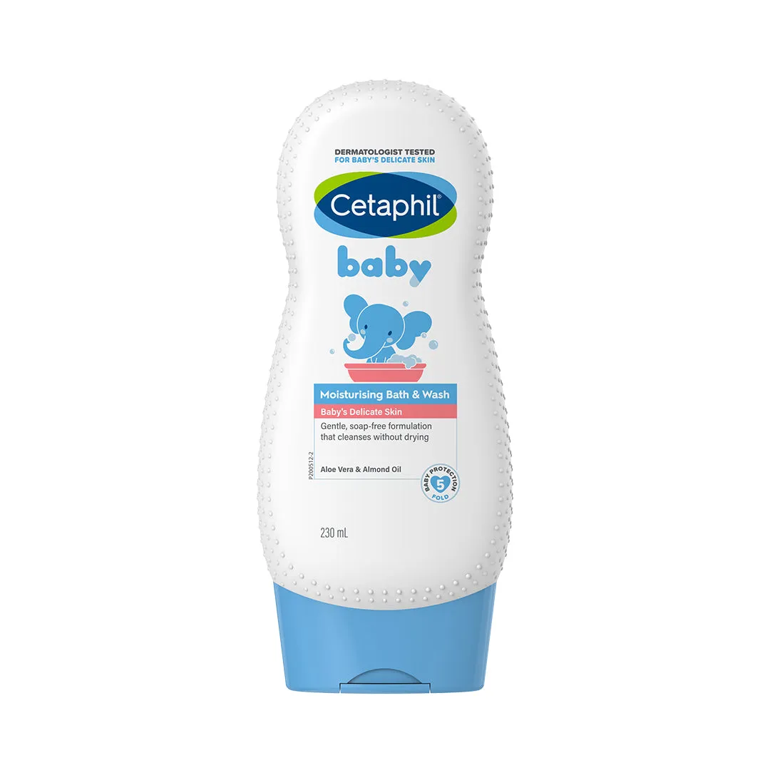 Cetaphil Baby Moisturising Bath & Wash Cetaphil Baby Moisturising Bath & Wash-Pack Size-230 ml