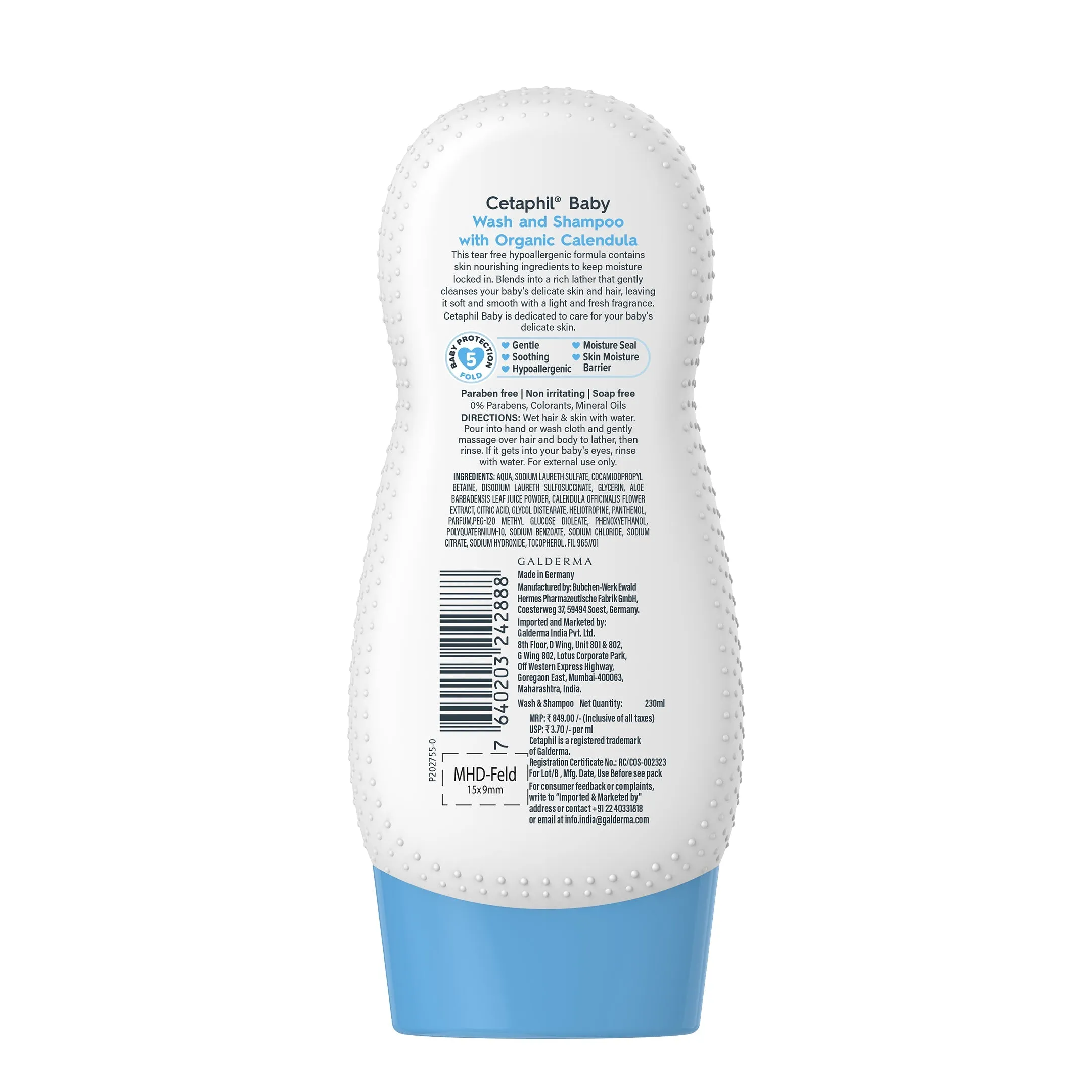 Cetaphil Baby Wash & Shampoo with Organic Calendula - Image 2