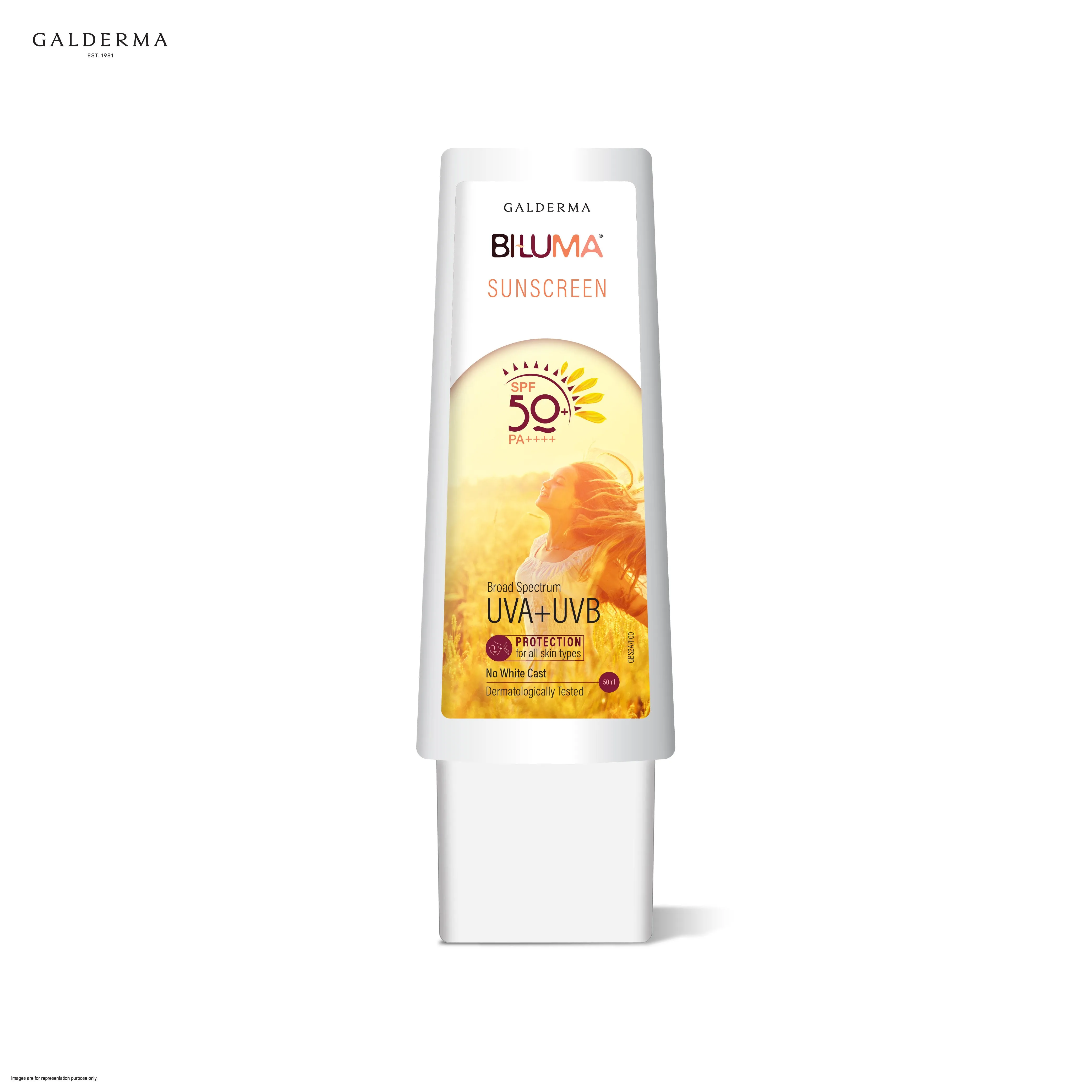 Cetaphil Biluma Sunscreen SPF 50+ Cetaphil Biluma Sunscreen SPF 50+-Pack Size-50 ml