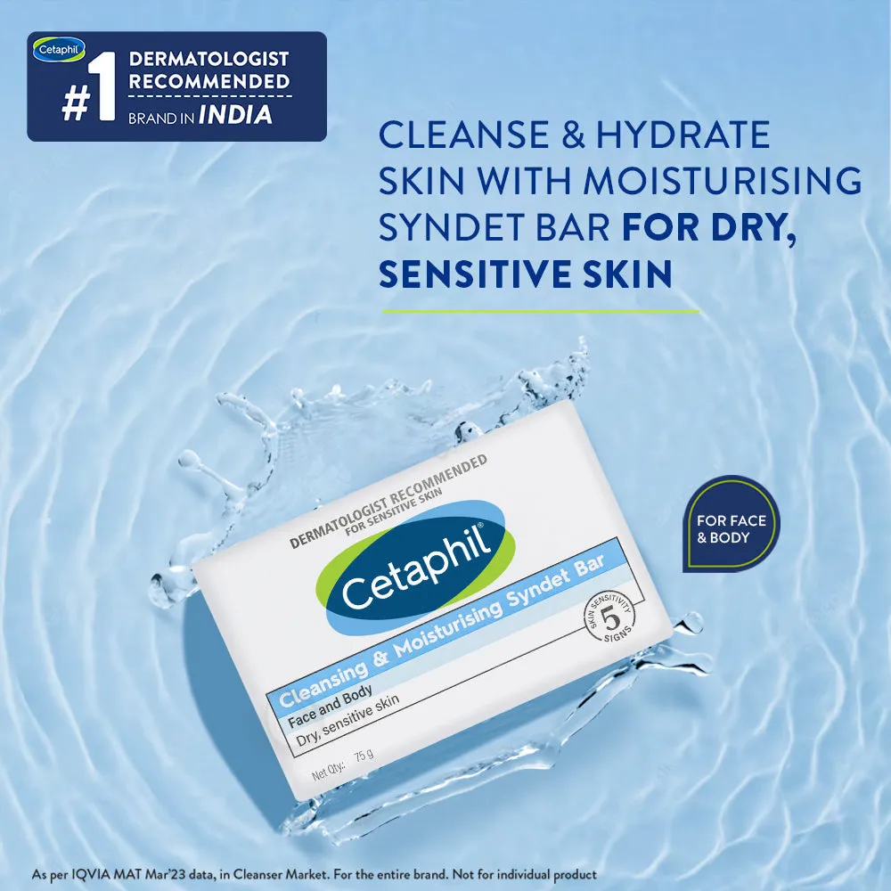 Cetaphil Cleansing & Moisturising Syndet Bar With Shea butter - Image 3