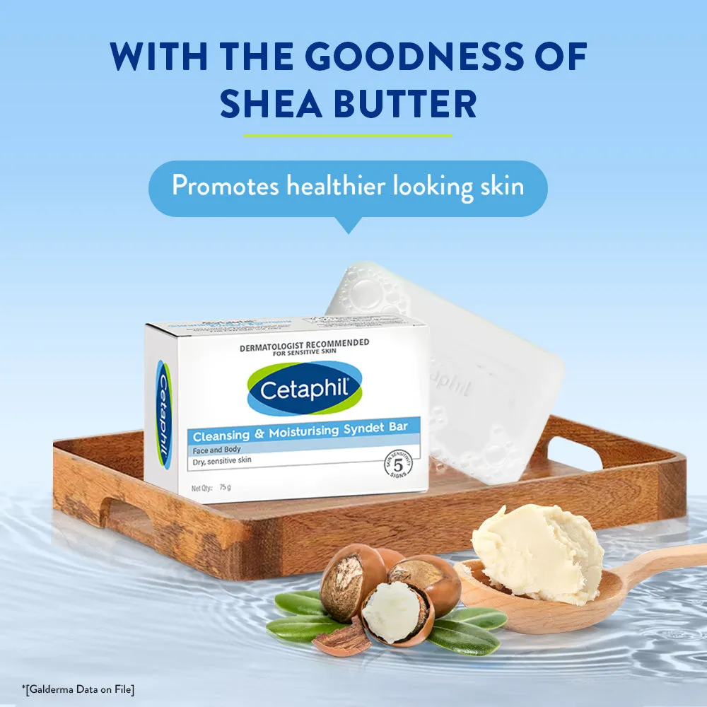 Cetaphil Cleansing & Moisturising Syndet Bar With Shea butter - Image 4