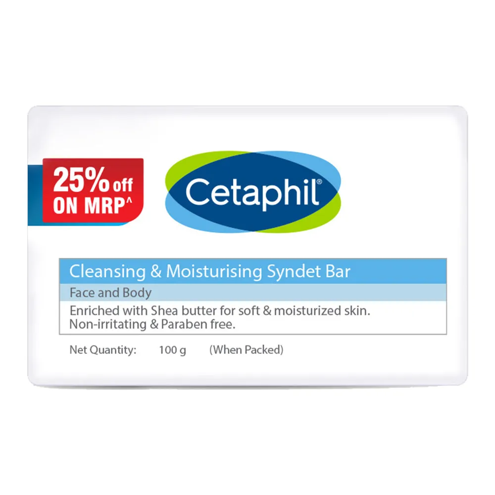 Cetaphil Cleansing Moisturizing Syndet Bar - Image 1
