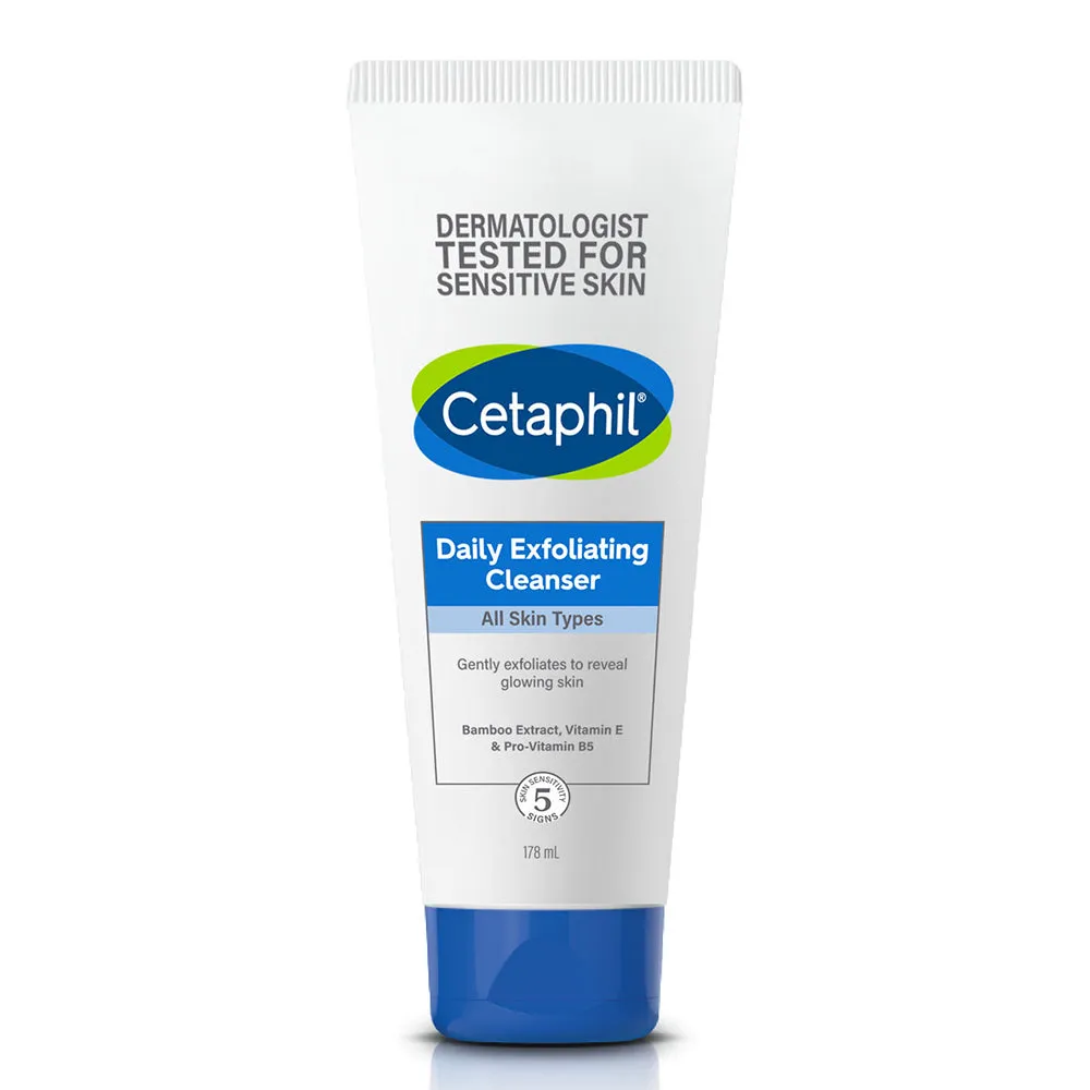 Cetaphil Daily Exfloliating Cleanser with Vitamin B5 and E Cetaphil Daily Exfloliating Cleanser with Vitamin B5 and E-Pack Size-178 ml