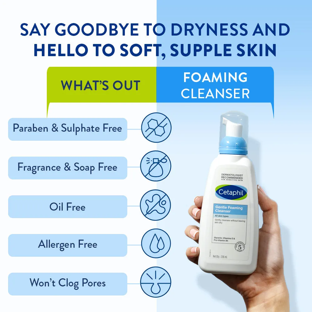 Cetaphil Gentle Foaming Cleanser for Dry to Normal Sensitive skin - Image 6