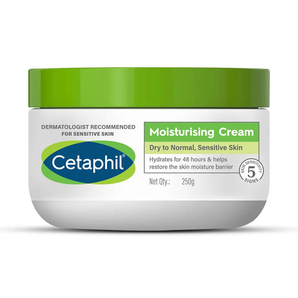 Cetaphil Moisturising Cream for dry to normal, sensitive skin Cetaphil Moisturising Cream for dry to normal, sensitive skin-Pack Size-250 g