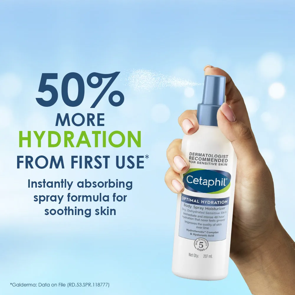 Cetaphil Optimal Hydration Body Spray Moisturizer - Image 5