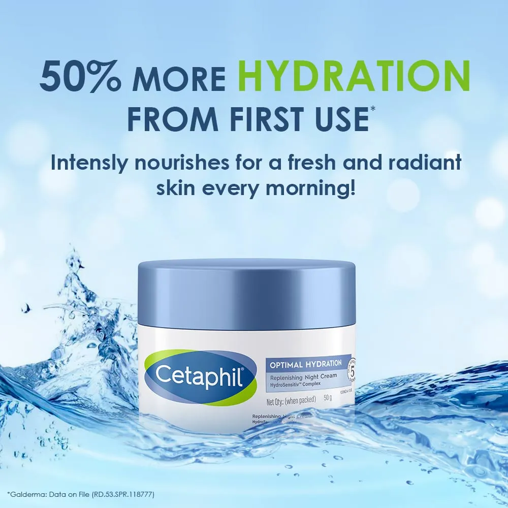 Cetaphil Optimal Hydration Replenishing Night Cream - Image 5