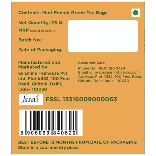 Chaayos Mint Sauf Green Tea - Image 2