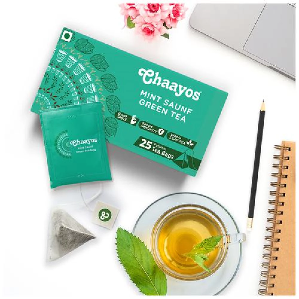 Chaayos Mint Sauf Green Tea - Image 8