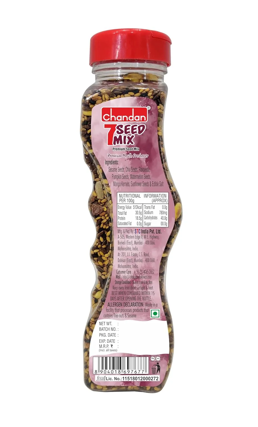 Chandan Mukhwas 7 Seeds Mix Chandan Mukhwas 7 Seeds Mix-Pack Size-110 g
