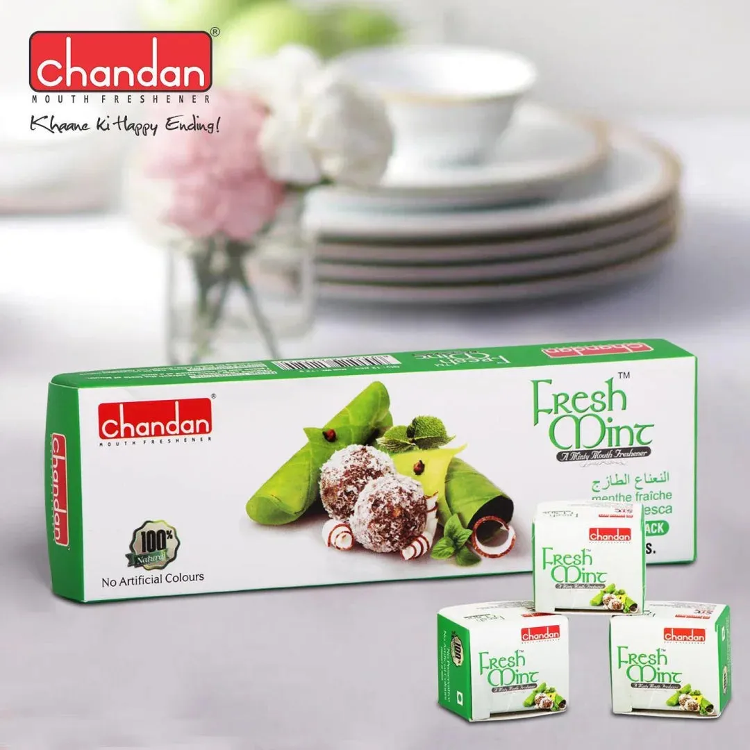 Chandan Mukhwas Fresh Mint Paan 12 Pieces