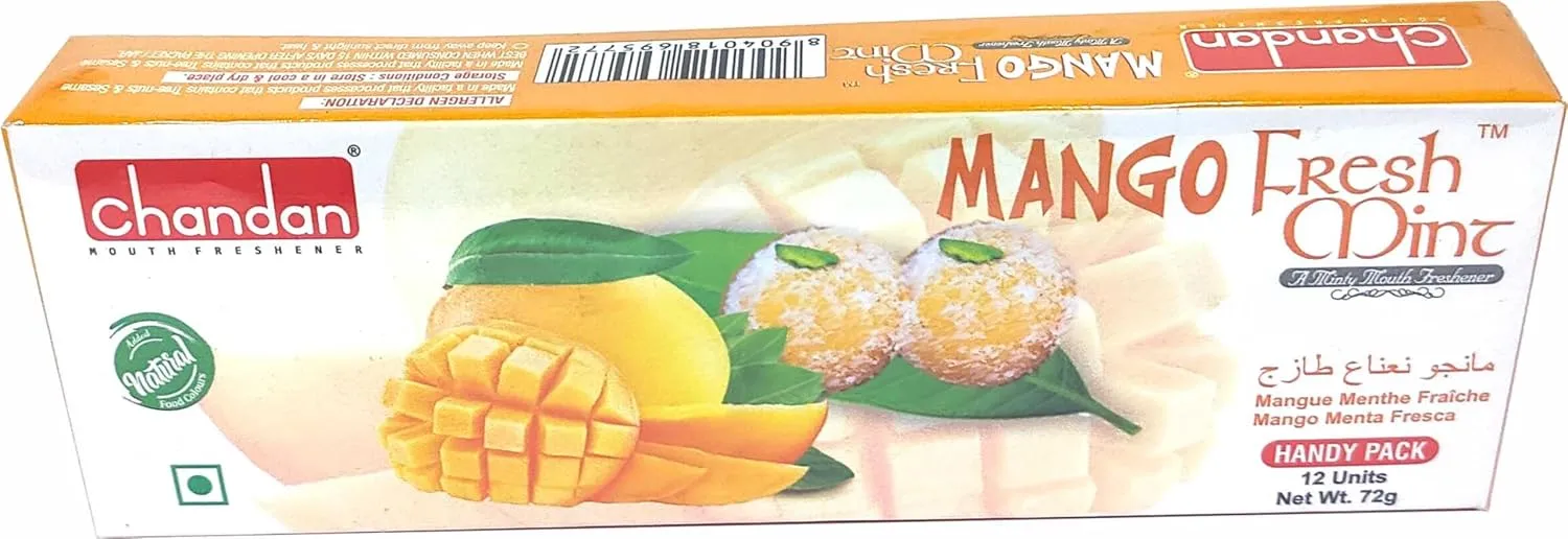 Chandan Mukhwas Mango Fresh Mint 12 Pieces