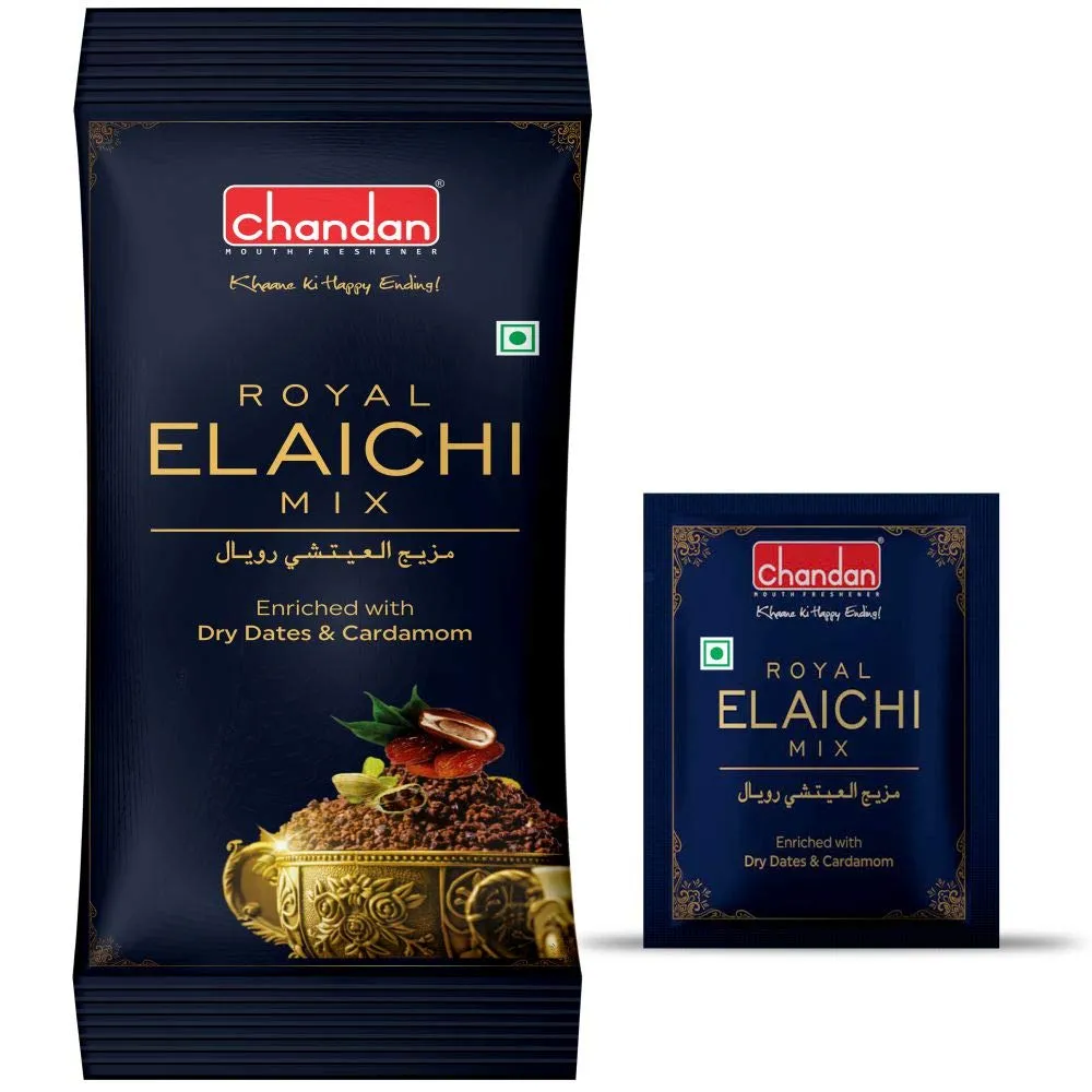 Chandan Mukhwas Royal Elaichi Mix 50 Sachets - Image 5