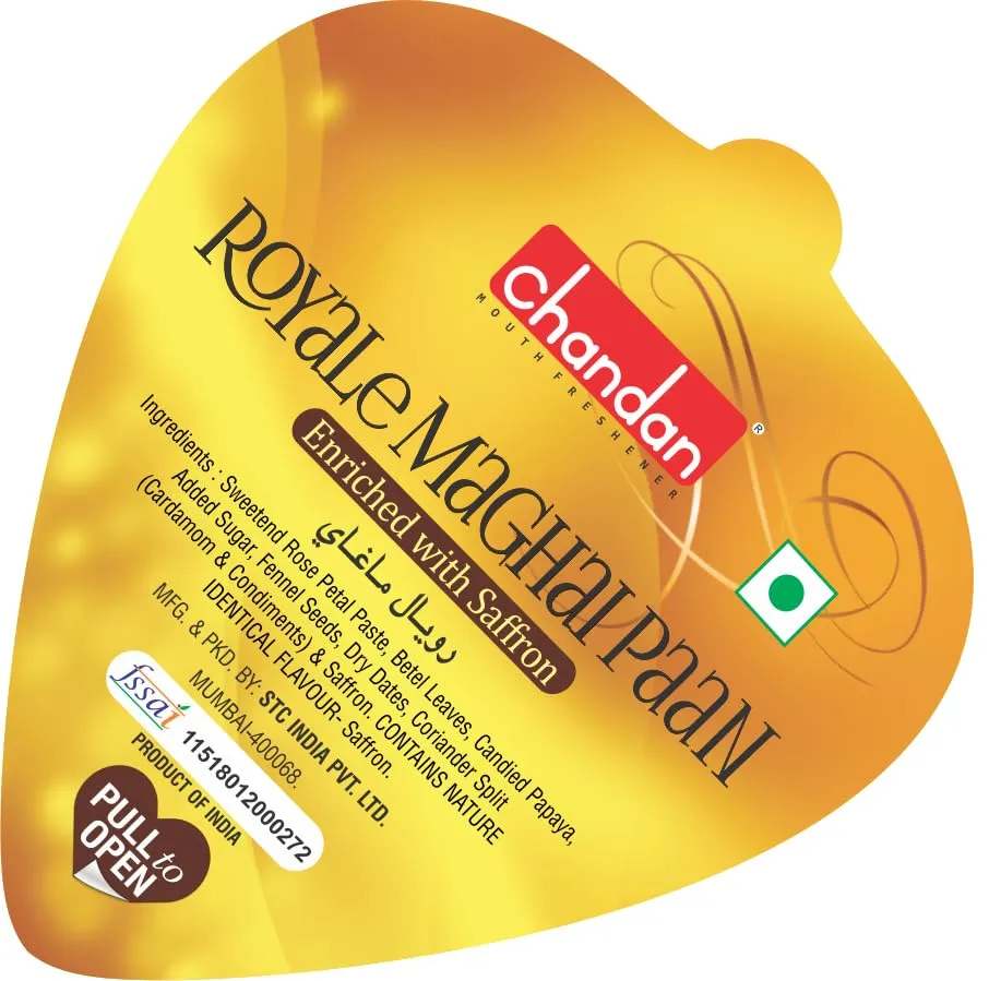 Chandan Mukhwas Royale Maghai Paan Enriched with Saffron 15 Pieces - Image 5