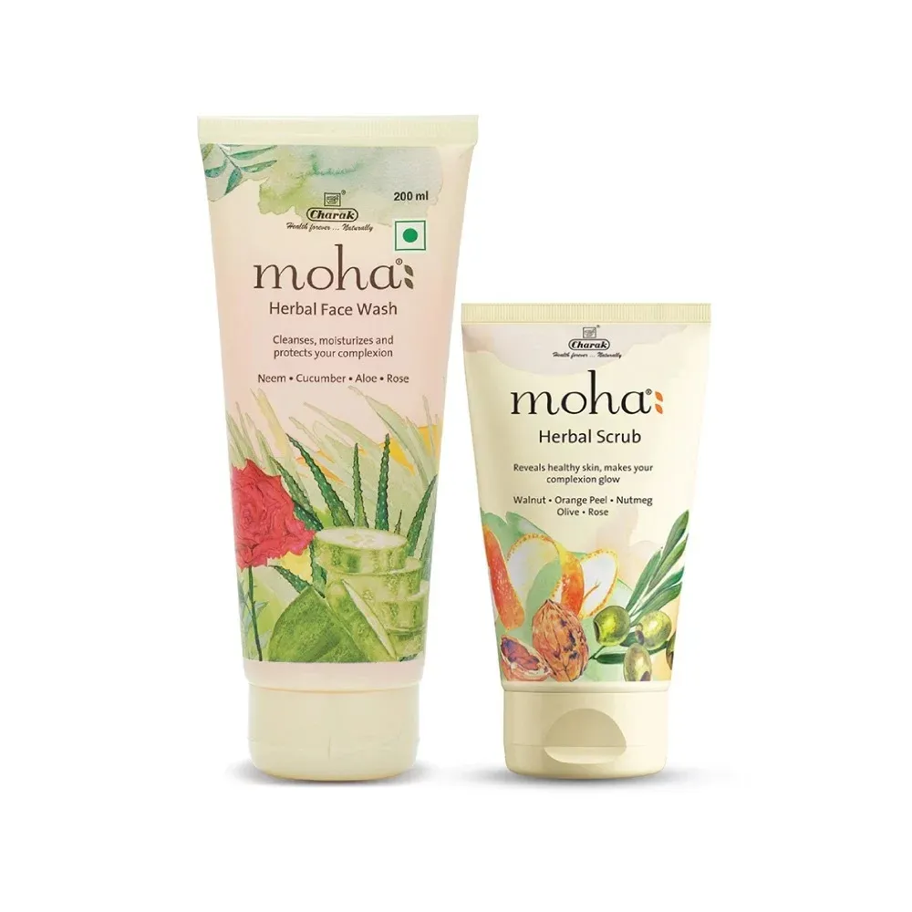 Charak Pharma Herbal Face Wash & Scrub Combo