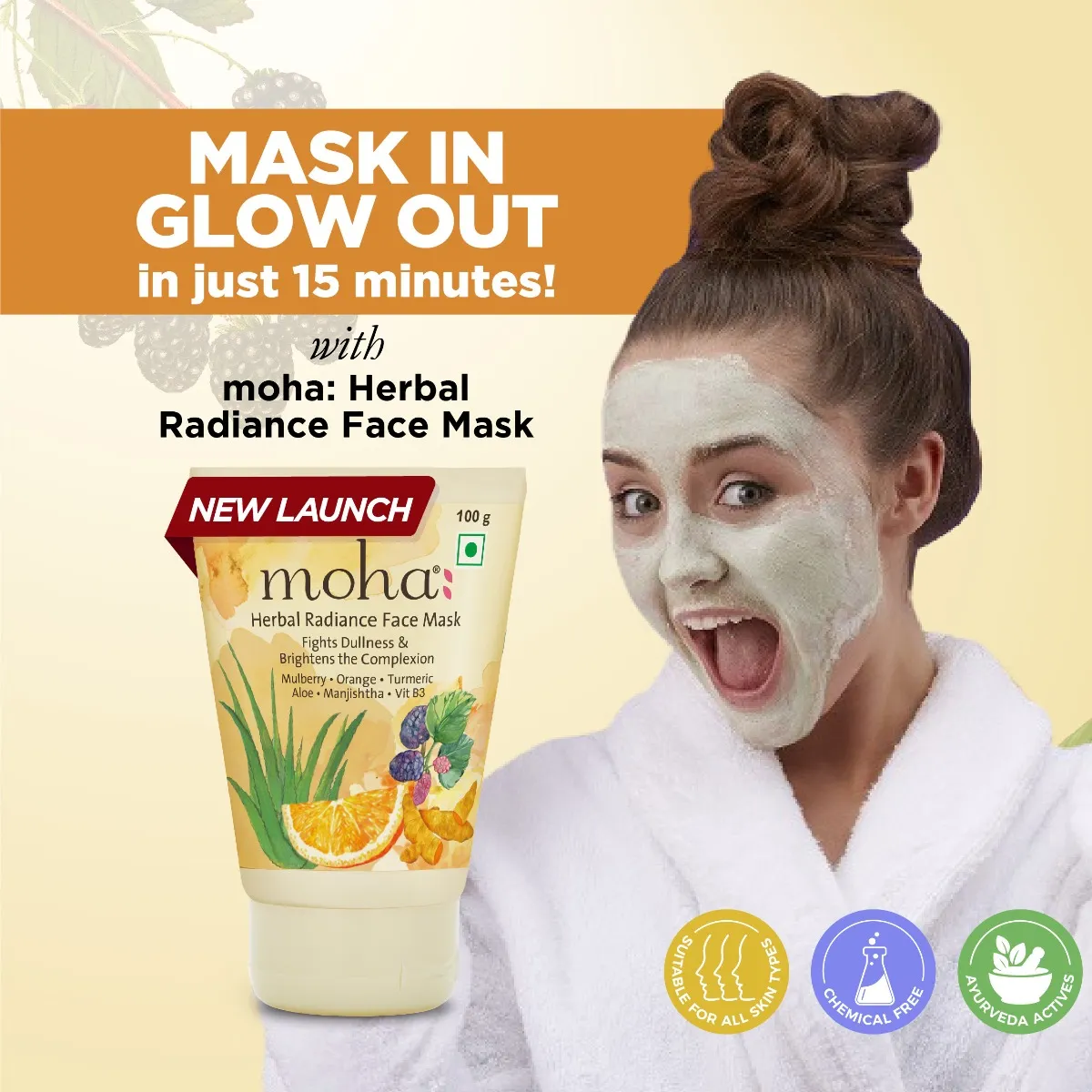 Charak Pharma Herbal Radiance Face Mask - Image 2