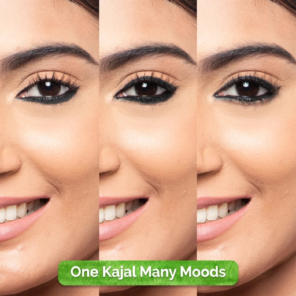 Charcoal Black Long Stay Kajal with Vitamin C & Chamomile for 11-Hour Smudge-free Stay - Image 2