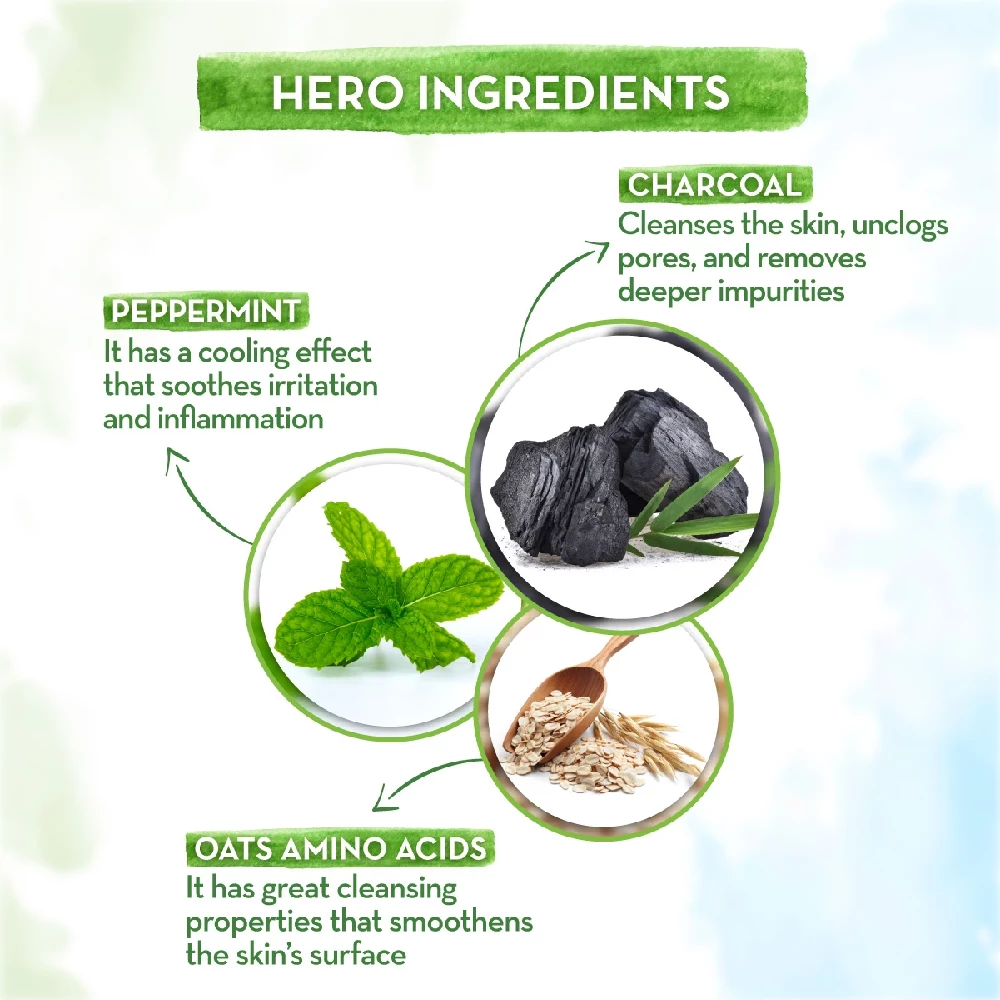 Charcoal Body Wash With Charcoal and Mint for Deep Cleansing - Image 4
