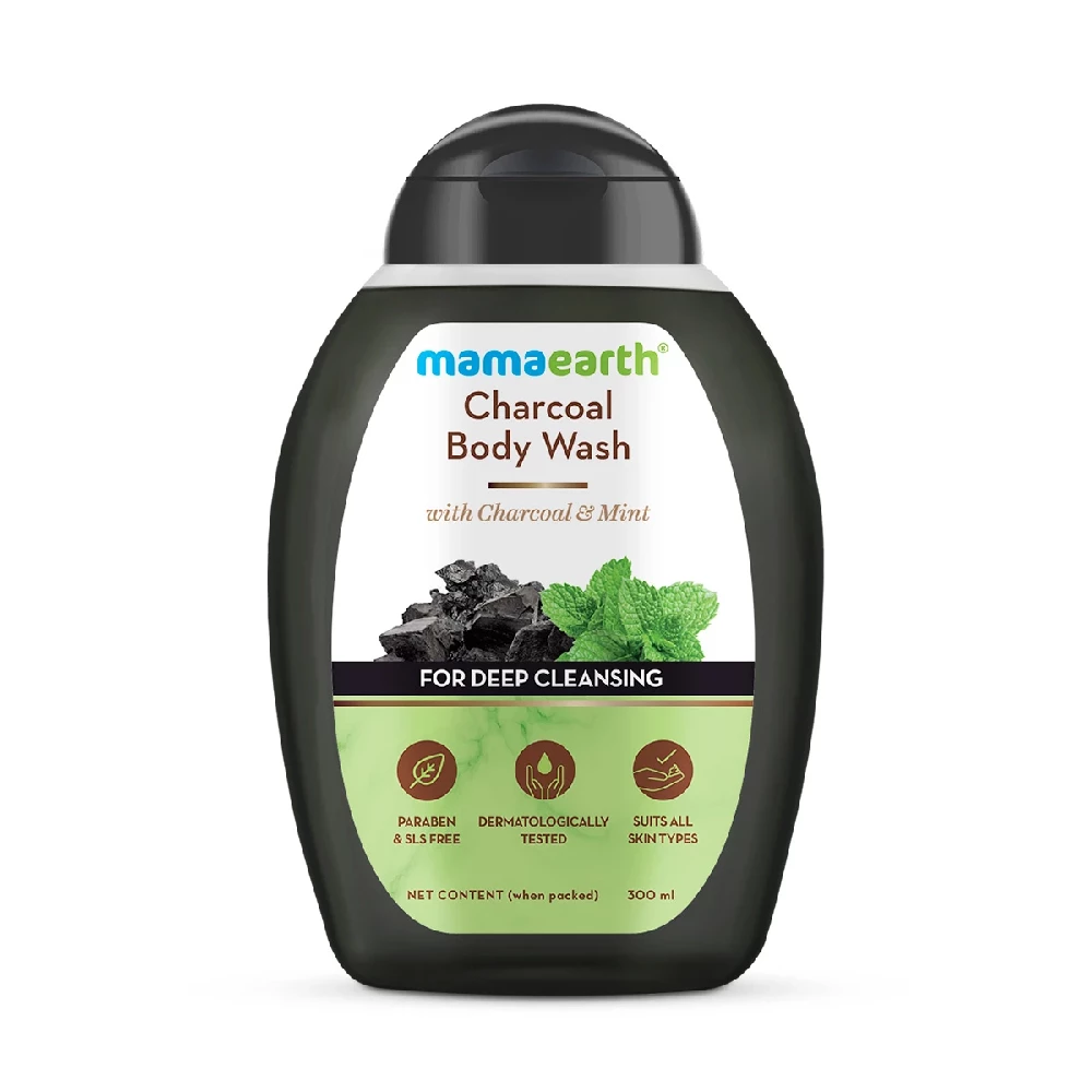 Charcoal Body Wash With Charcoal and Mint for Deep Cleansing - Image 8