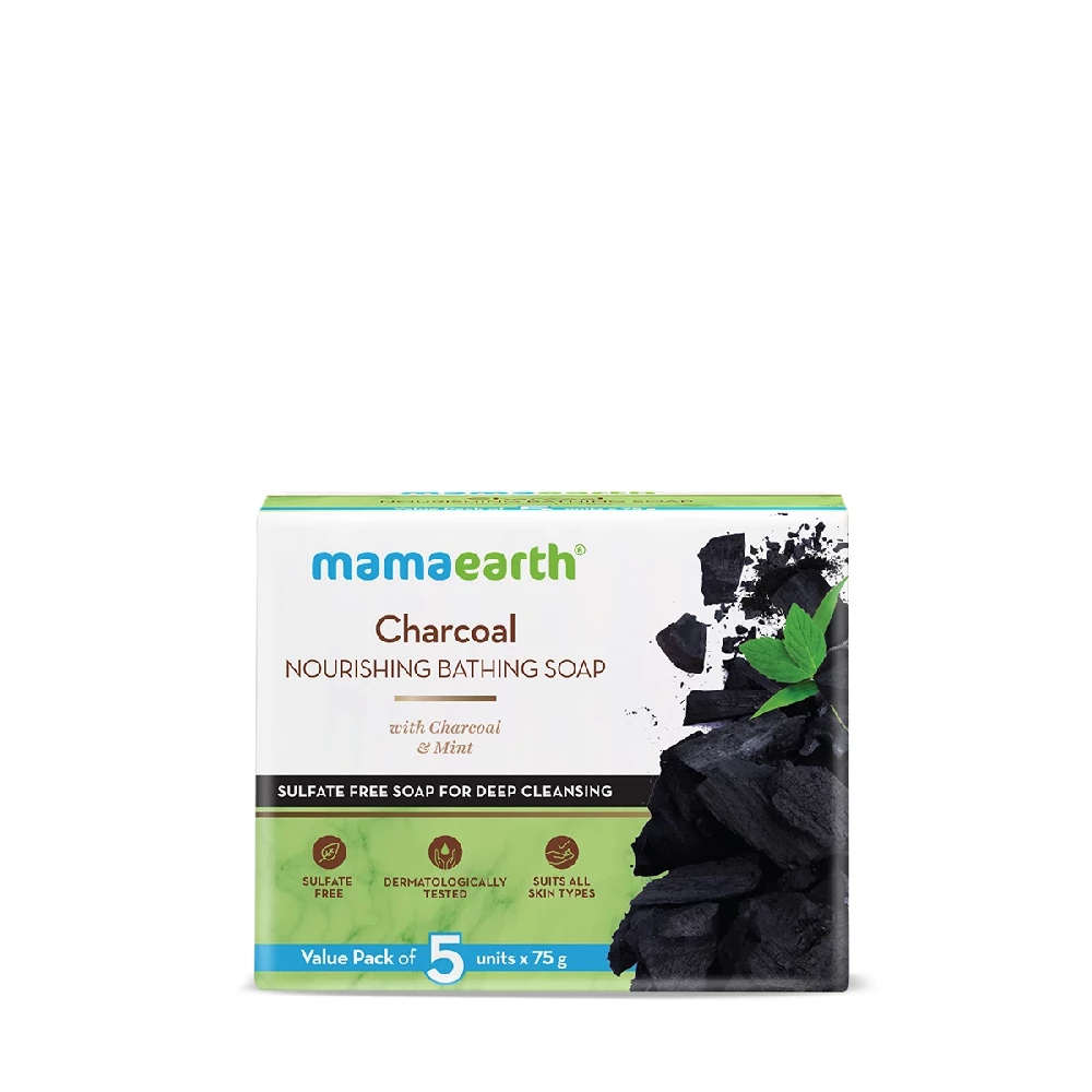Charcoal Nourishing Bathing Soap With Charcoal and Mint for Deep Cleansing - Image 7