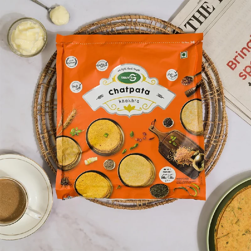 Chatpata Round Khakhra (Pack of 5) Chatpata Round Khakhra (Pack of 5)-Pack Size-200 g (Each)