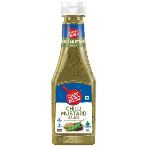 ChefBoss Chilli Mustard Sauce - A Desi Zing ChefBoss Chilli Mustard Sauce - A Desi Zing--320 g