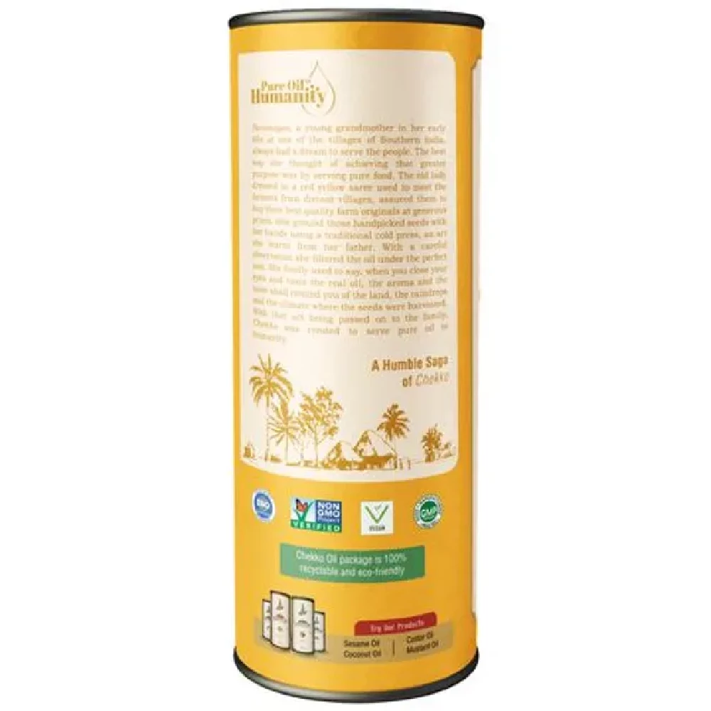Chekko Cold Pressed Sunflower Oil - 100% Natural, Pure & Unrefined, For Cooking - Image 12