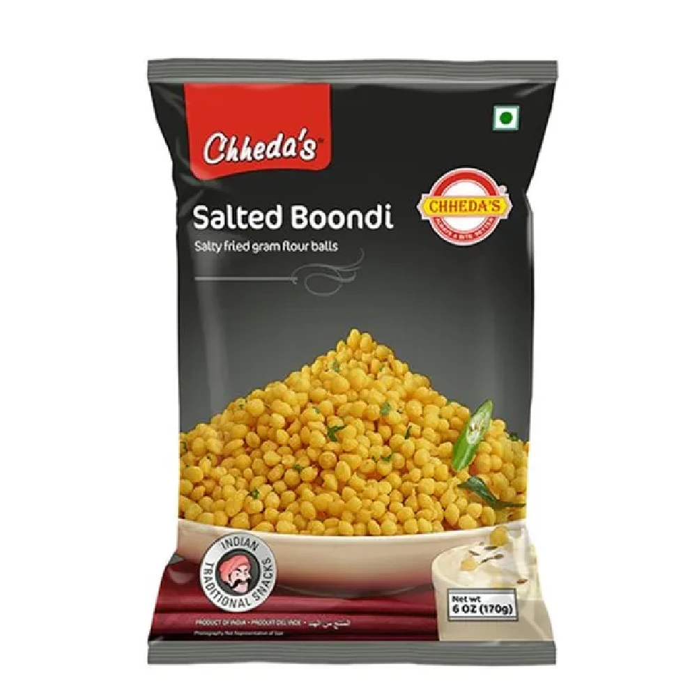 Chhedas Salted Boondi - Salty Fried Chhedas Salted Boondi - Salty Fried-Pack Size-170 g