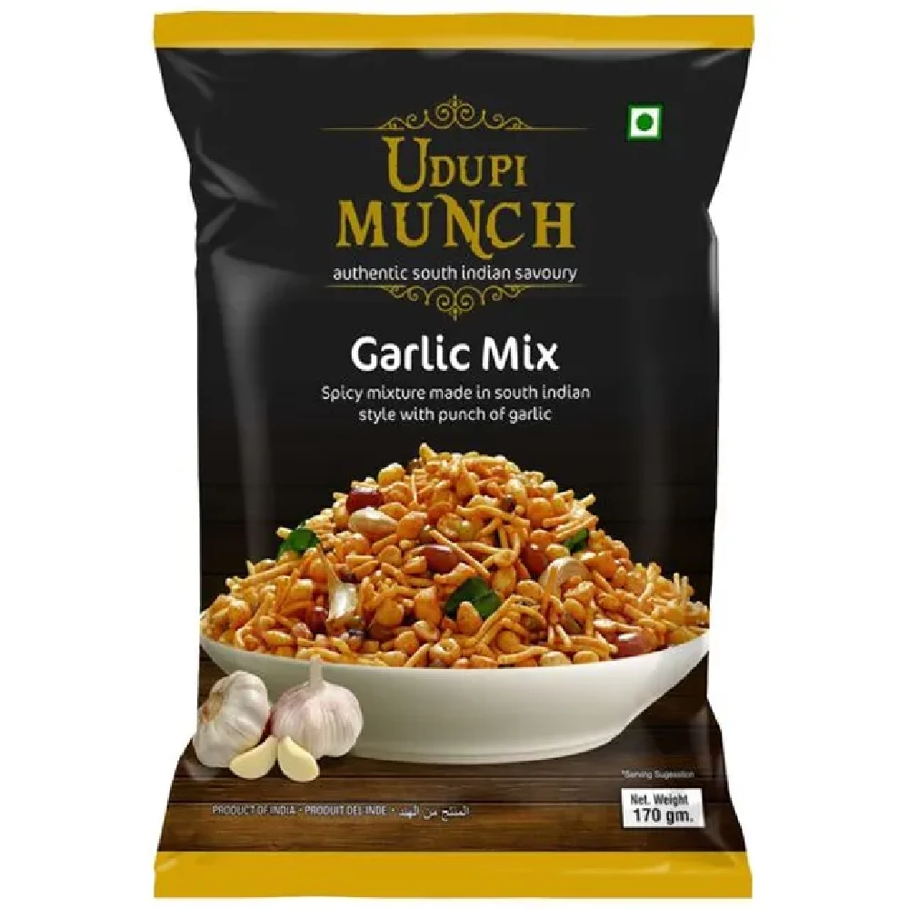 Chhedas Udupi Munch Garlic Mix - Spicy Mixture Chhedas Udupi Munch Garlic Mix - Spicy Mixture-Pack Size-170 g