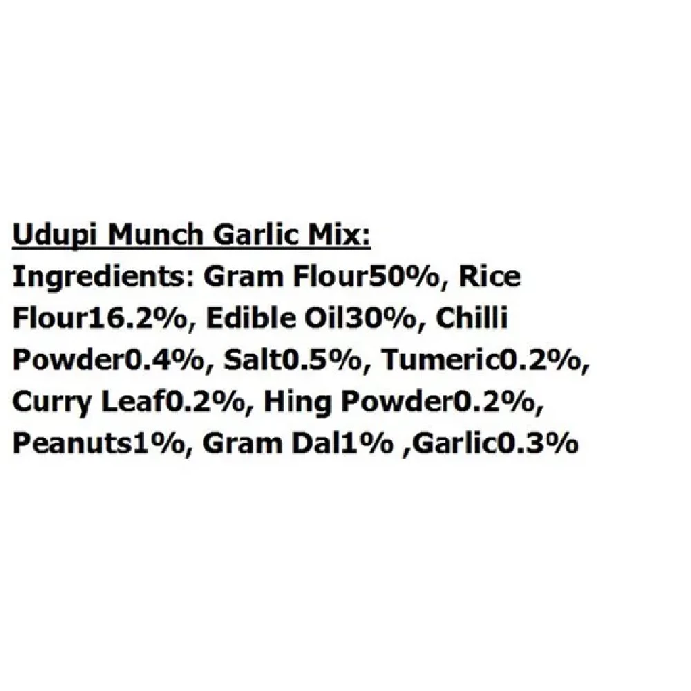 Chhedas Udupi Munch Garlic Mix - Spicy Mixture - Image 3