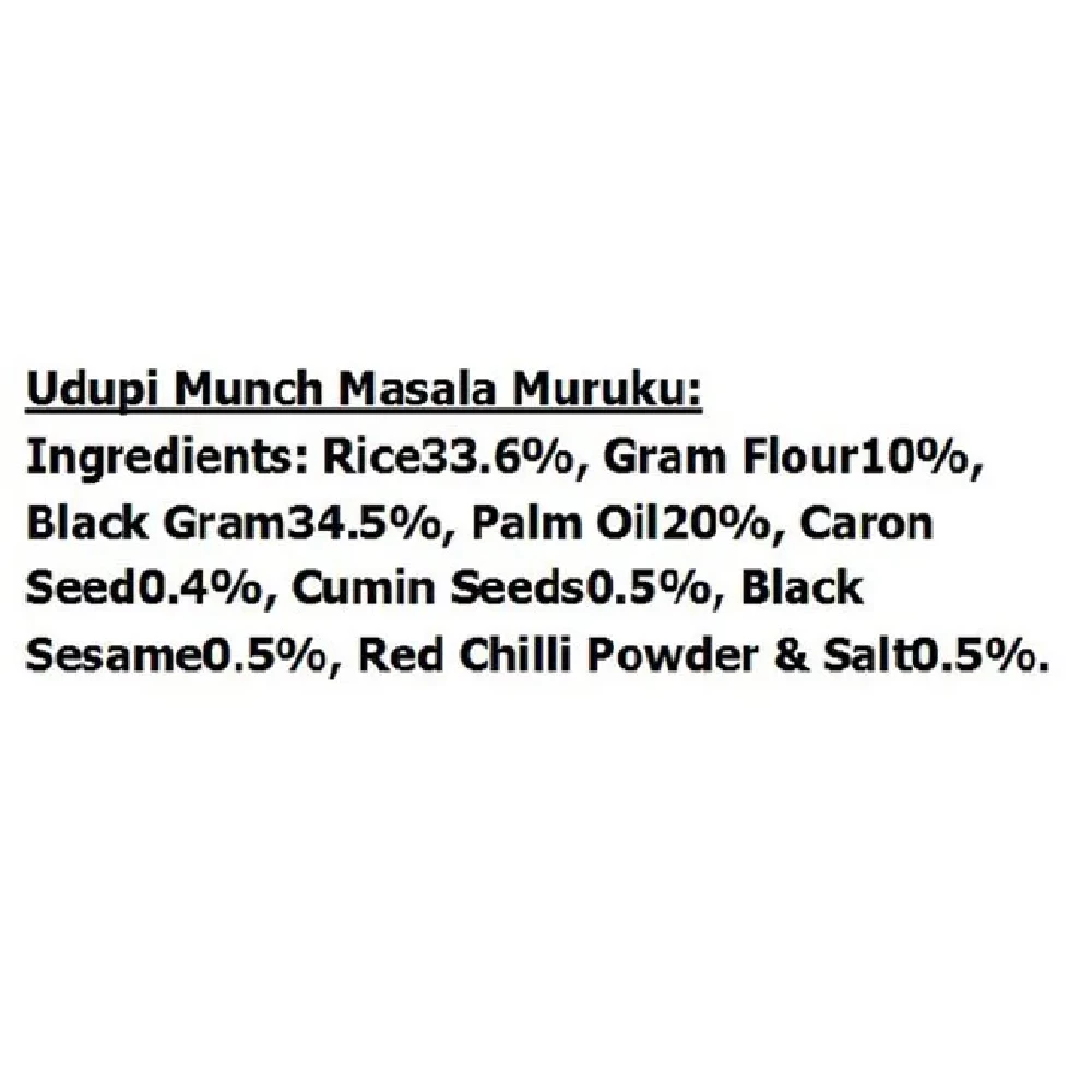 Chhedas Udupi Munch Masala Murukku - Crispy & Spicy - Image 3