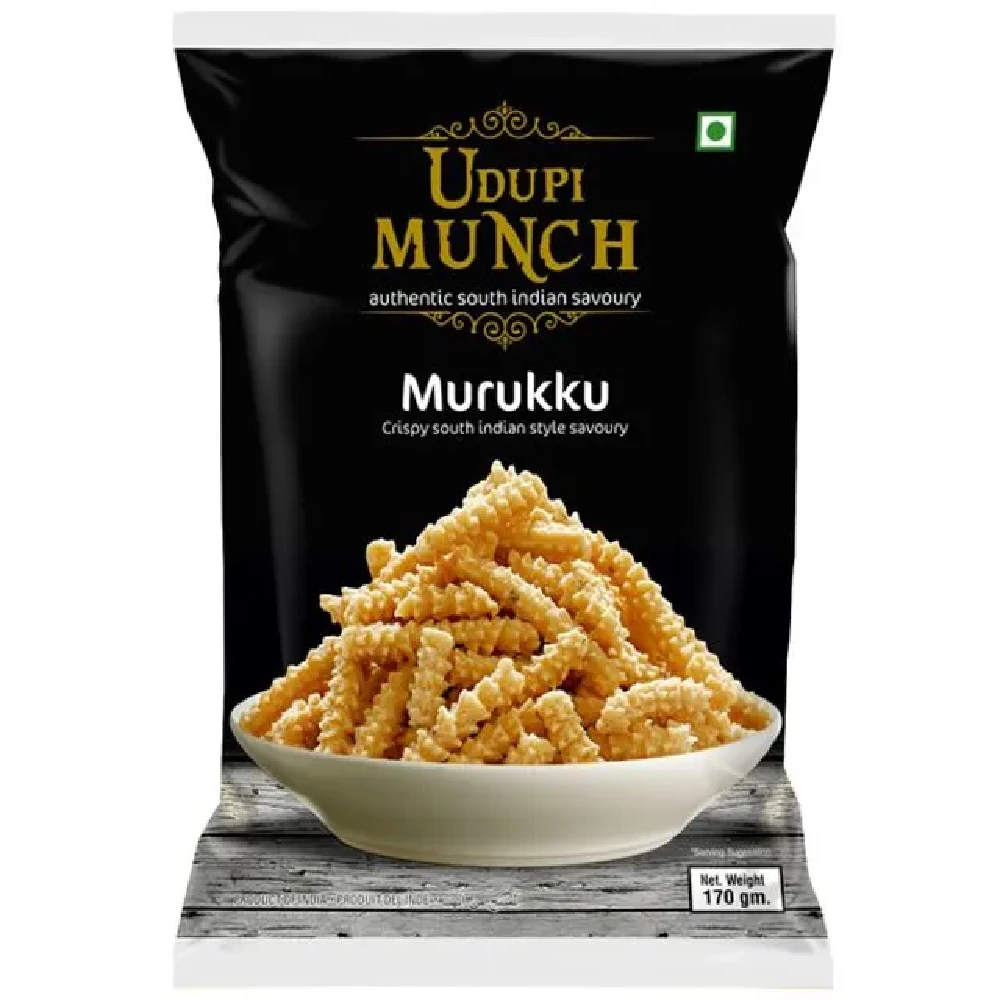 Chhedas Udupi Munch Sada Murukku Chhedas Udupi Munch Sada Murukku-Pack Size-170 g