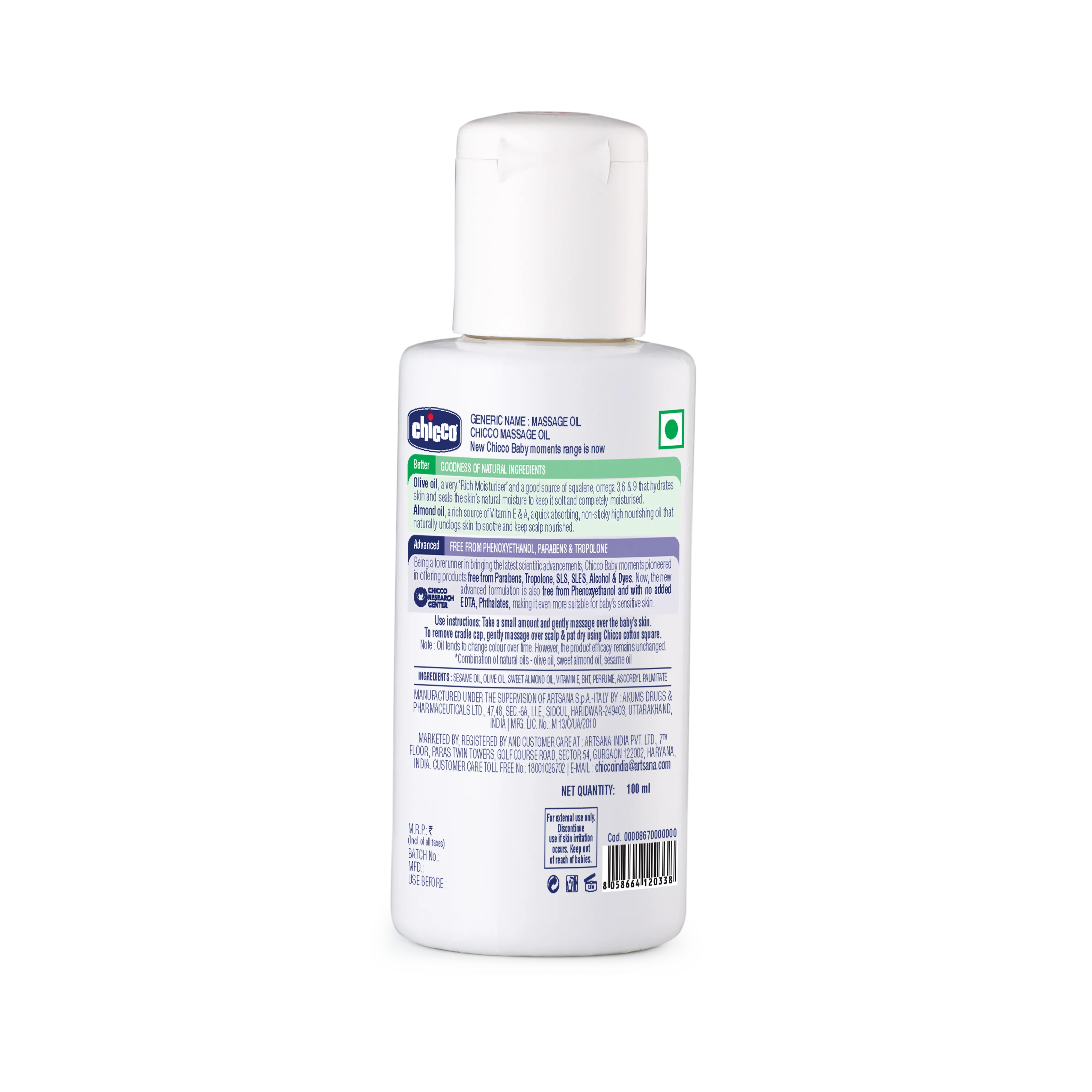 Chicco Baby Massage Oil - Image 2