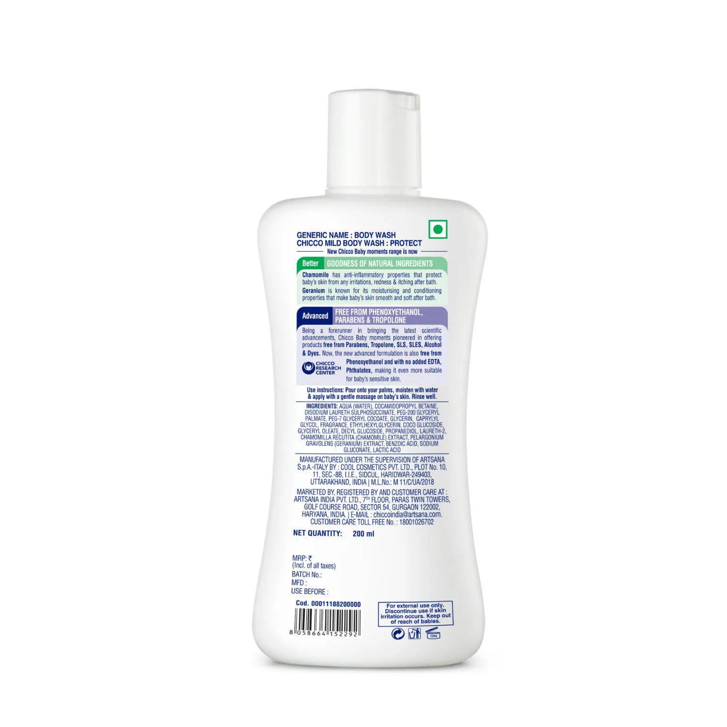Chicco Baby Mild Bodywash Protect - Image 2