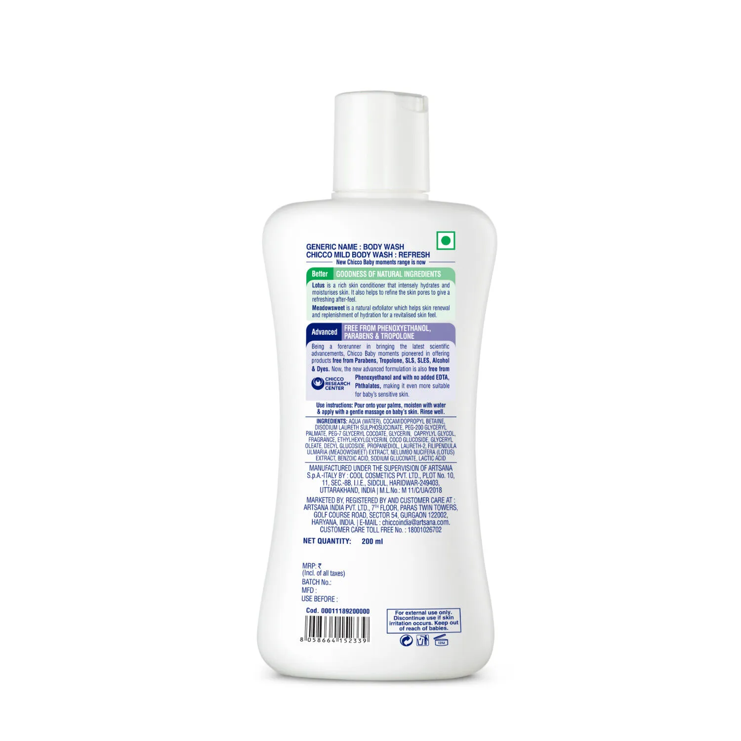 Chicco Baby Mild Bodywash Refresh - Image 2