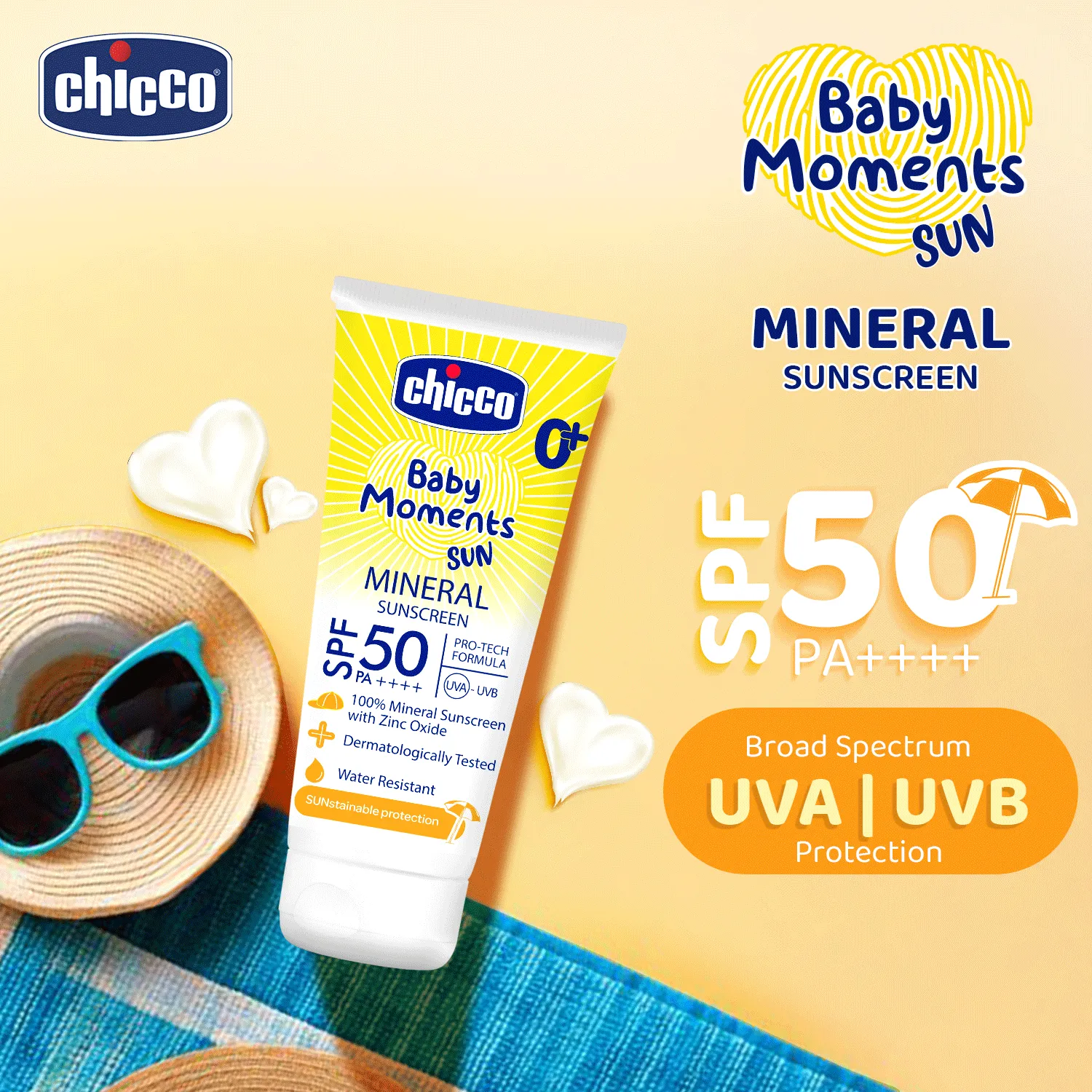 Chicco Baby Moments Mineral Sun Cream SPF 50 - Image 4