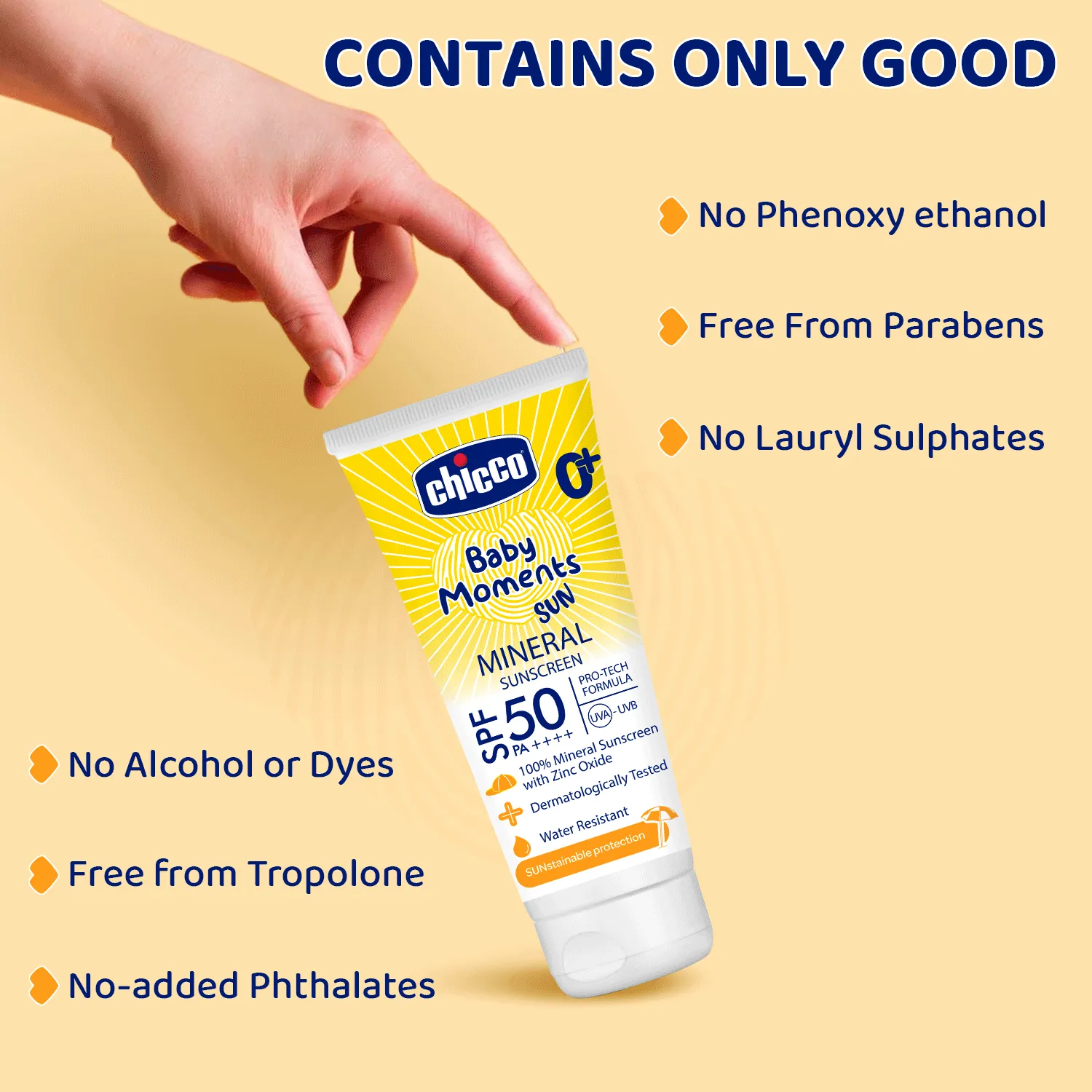 Chicco Baby Moments Mineral Sun Cream SPF 50 - Image 8
